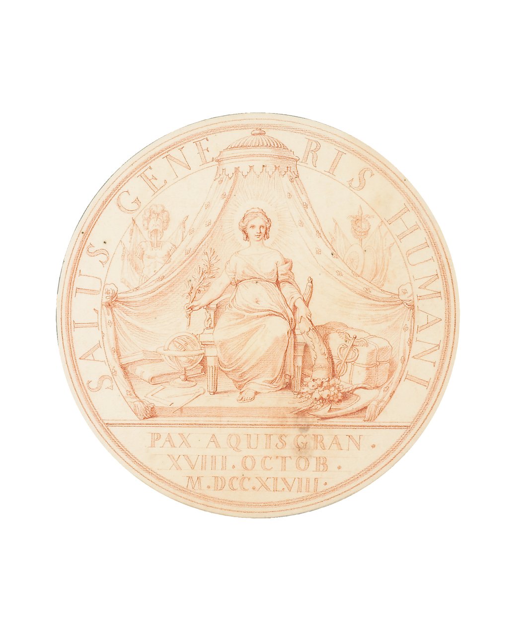Pokój w Aix-la-Chapelle, 1748 autorstwa Edmé Bouchardon