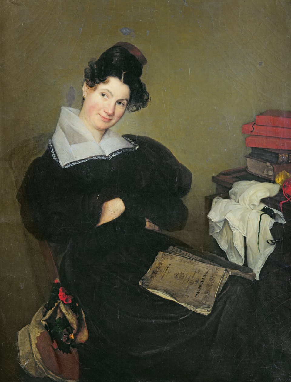 Portret pani za kaucją, ok. 1830 autorstwa Edme Jean Pigal