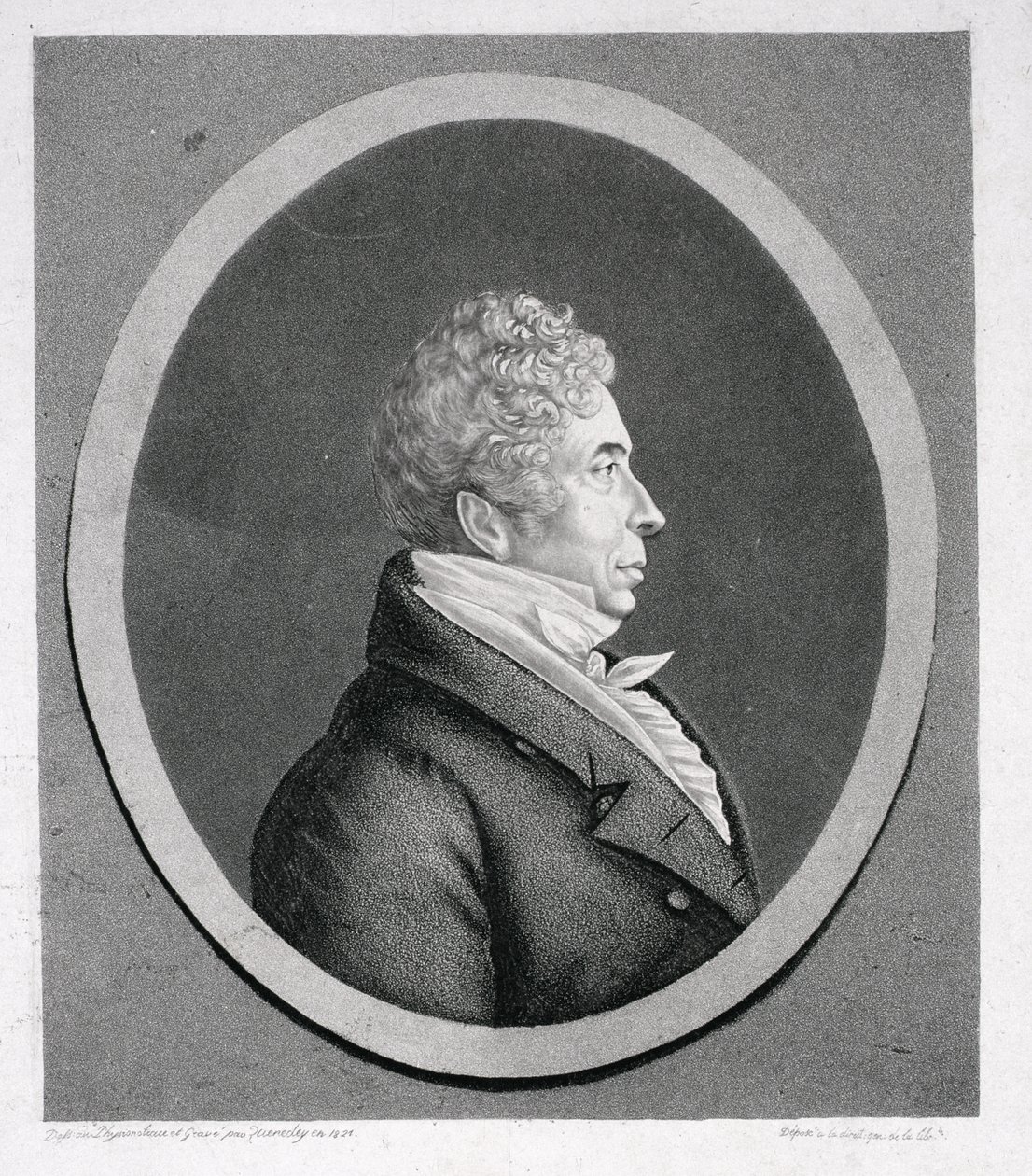 Pierre Gaveaux (176-1825) 1821 (akwatinta) autorstwa Edme Quenedey