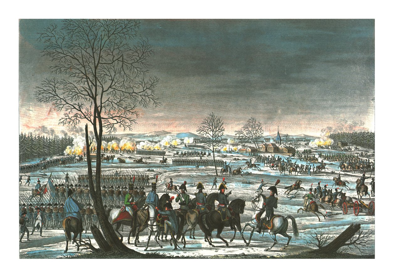 Bitwa pod Hohenlinden, 3 grudnia 1800, c1850. autorstwa Edme Bovinet
