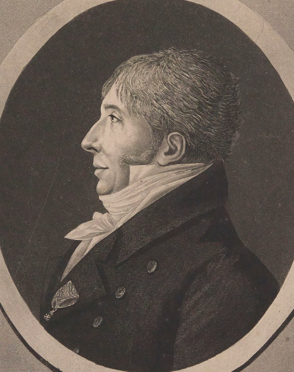 Portret kompozytora Jean-François Le Sueur 1760-1837, 1818. autorstwa Edme Quenedey