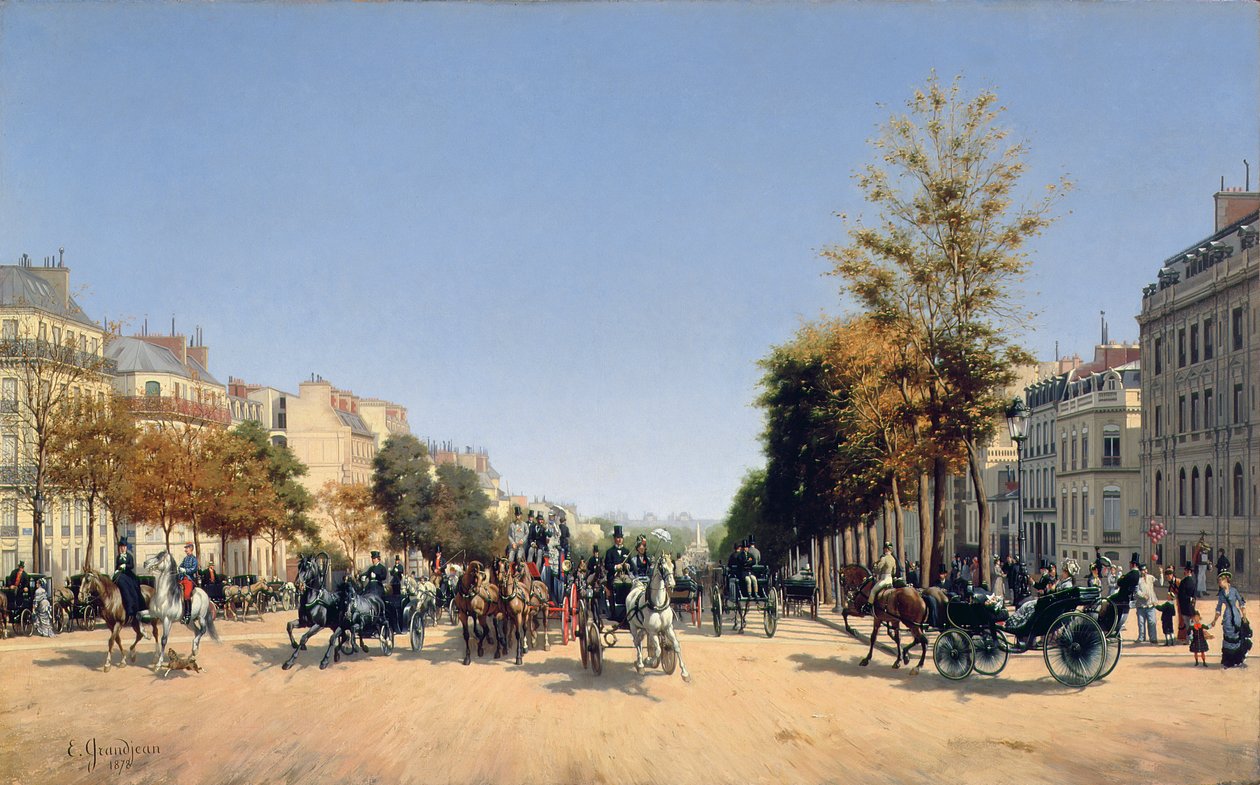 Widok na Pola Elizejskie z Place de l