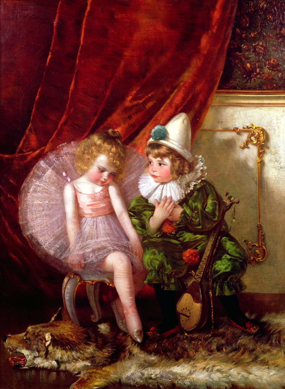 Pierrot i Pierrette autorstwa Edmond Louyot
