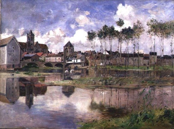 Moret-sur-Loing (olej na płótnie) autorstwa Edmond Charles Yon