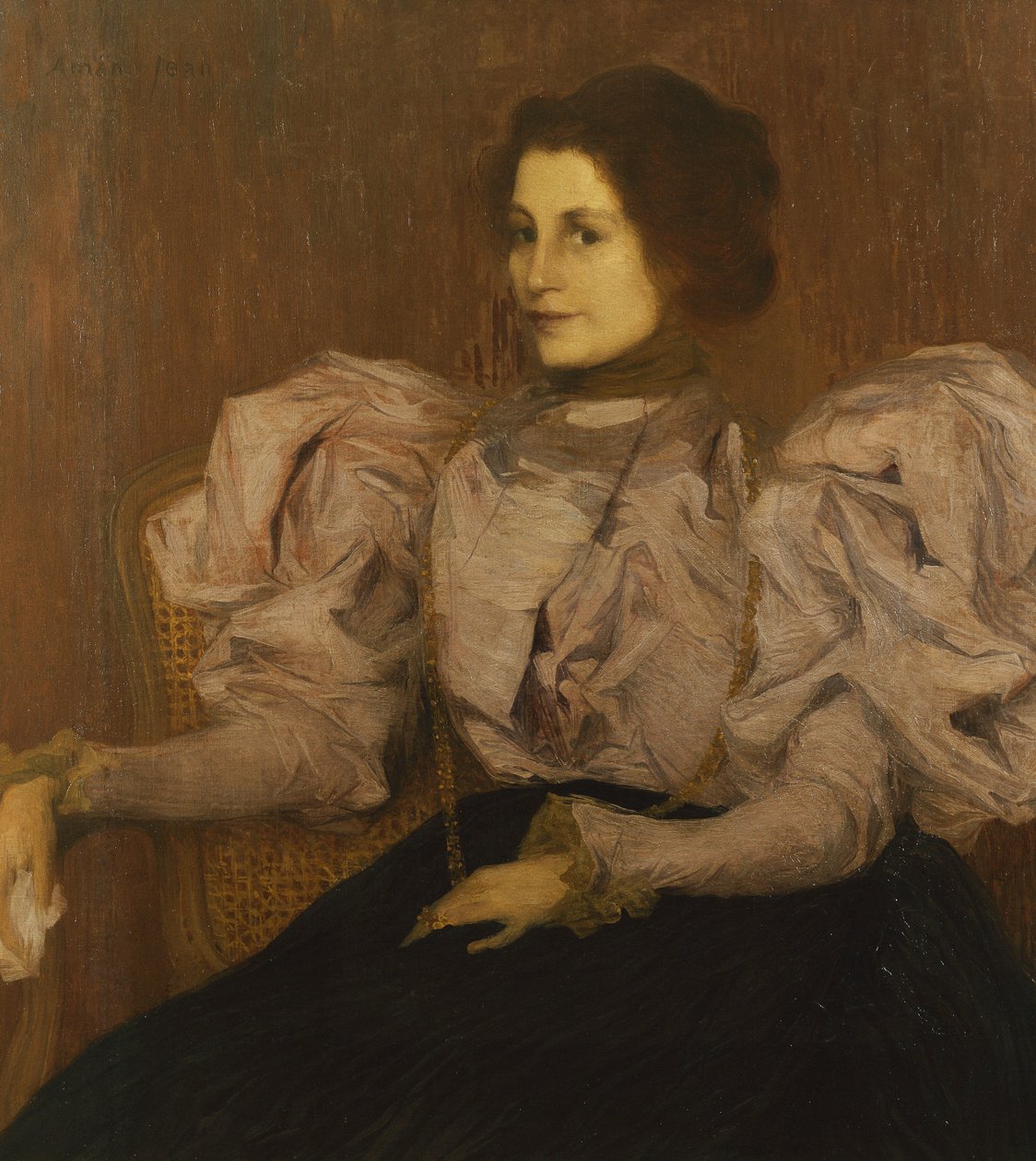 Portret Madame Besnard, ok. 1896 (olej na płótnie) autorstwa Edmond François Aman Jean