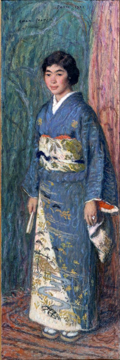 Portret Japonki w kimonie, czyli Madame Kuroki autorstwa Edmond François Aman Jean