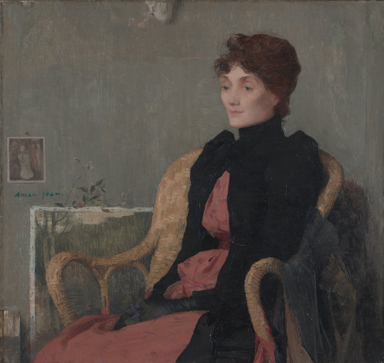 Portret kobiety, ok. 1891 autorstwa Edmond François Aman Jean