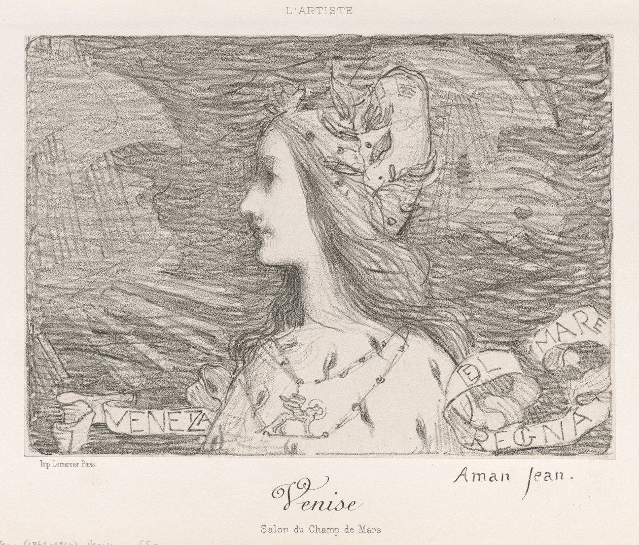 Wenecja , 1892. autorstwa Edmond François Aman Jean