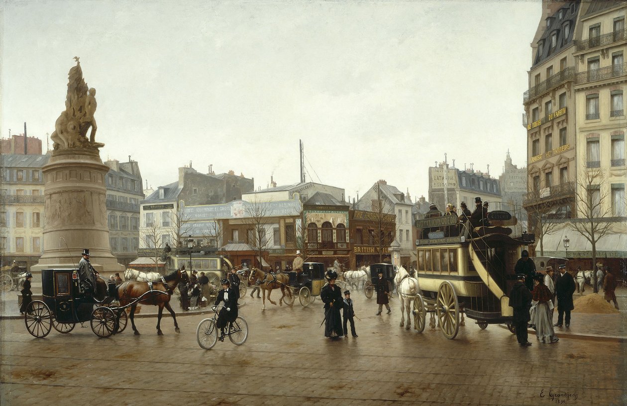 Place Clichy autorstwa Edmond Jean