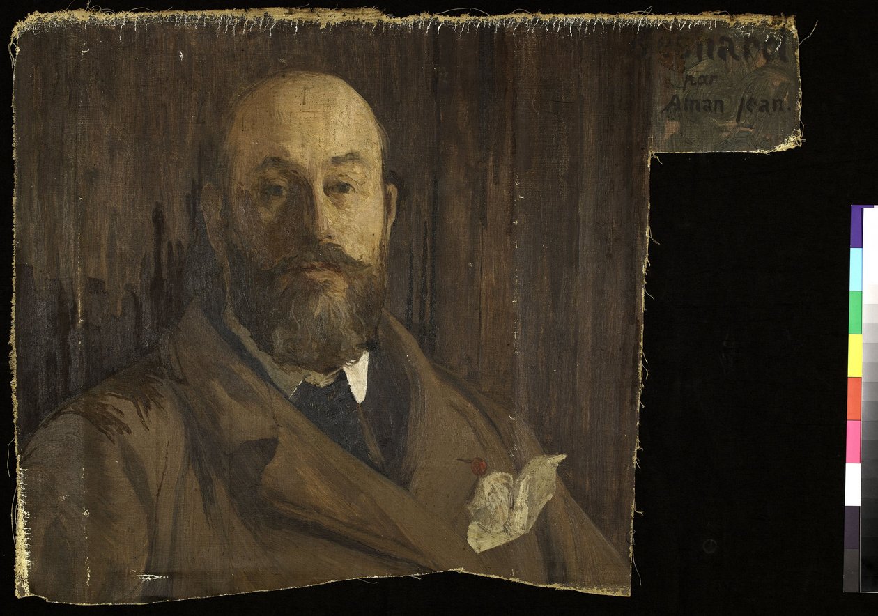 Portret Paula Alberta Besnarda (fragment), ok. 1896 (olej) autorstwa Edmond Jean