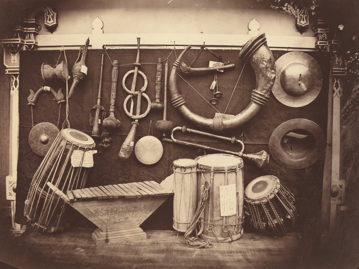 Martwa natura z instrumentami muzycznymi, ok. 1863 (zdjęcie) autorstwa Edmond Lebel
