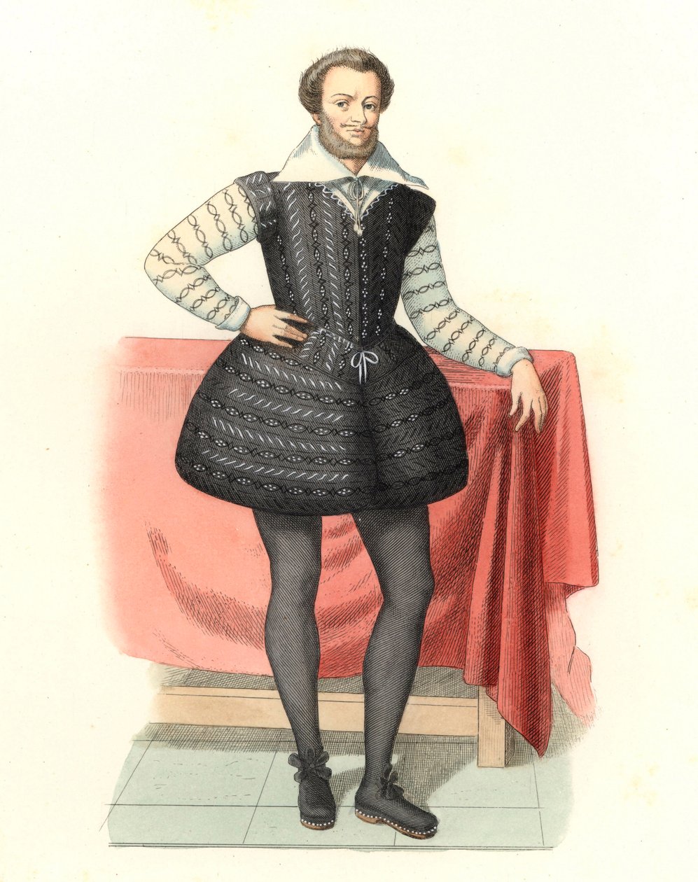 Antoine de Saint Chamans, francuska szlachta autorstwa Edmond Lechevallier Chevignard