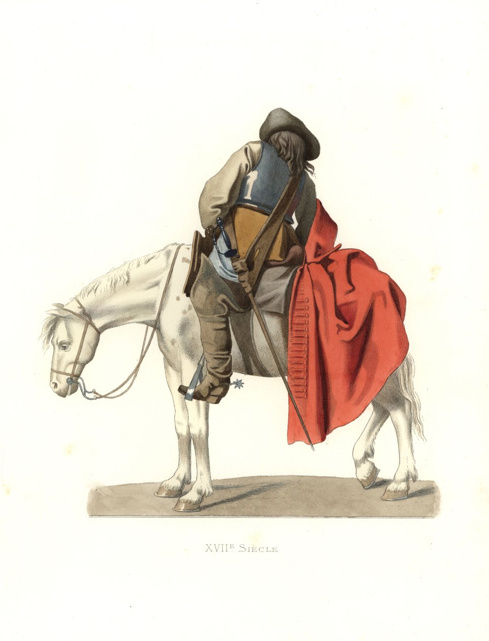 kawaleria francuska autorstwa Edmond Lechevallier Chevignard