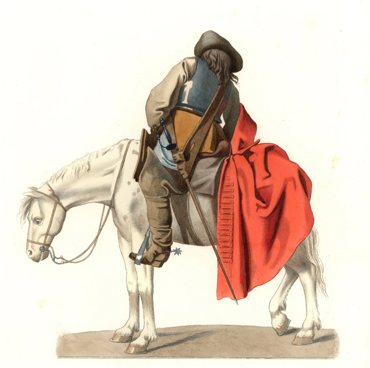 kawaleria francuska autorstwa Edmond Lechevallier Chevignard