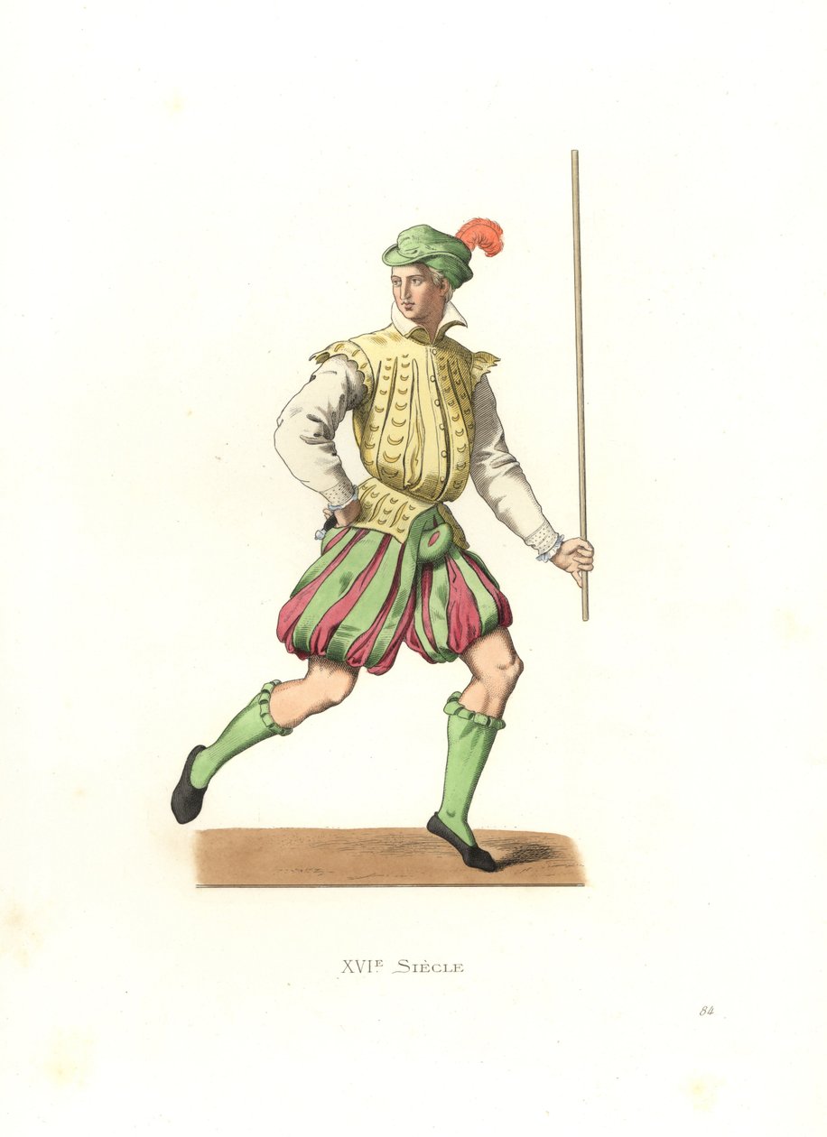 francuski lokaj autorstwa Edmond Lechevallier Chevignard