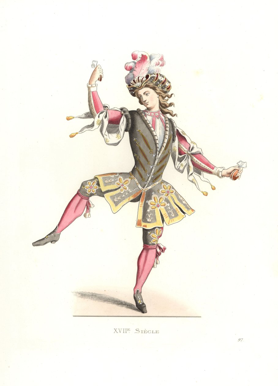 Francuz w stroju baletowym autorstwa Edmond Lechevallier Chevignard