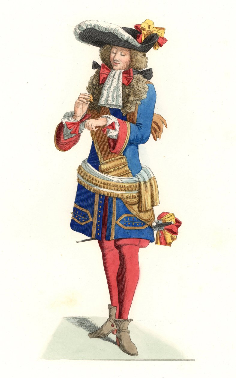 Francuski oficer królewski autorstwa Edmond Lechevallier Chevignard