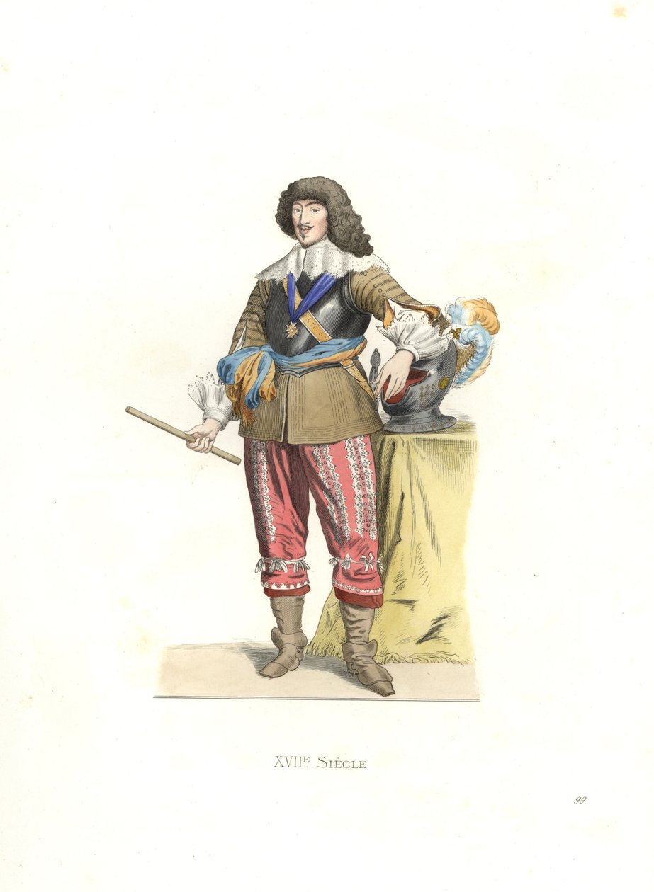 Gaston Jean Baptiste de France, książę Orleanu, Francja autorstwa Edmond Lechevallier Chevignard