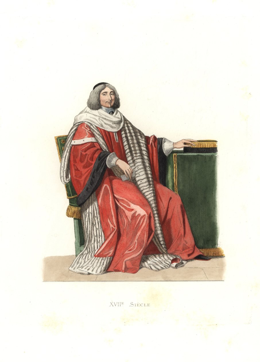 Jean-Antoine de Mesmes, Lord of Irval, hrabia Avaux, z obrazu Philippe de Champaigne autorstwa Edmond Lechevallier Chevignard
