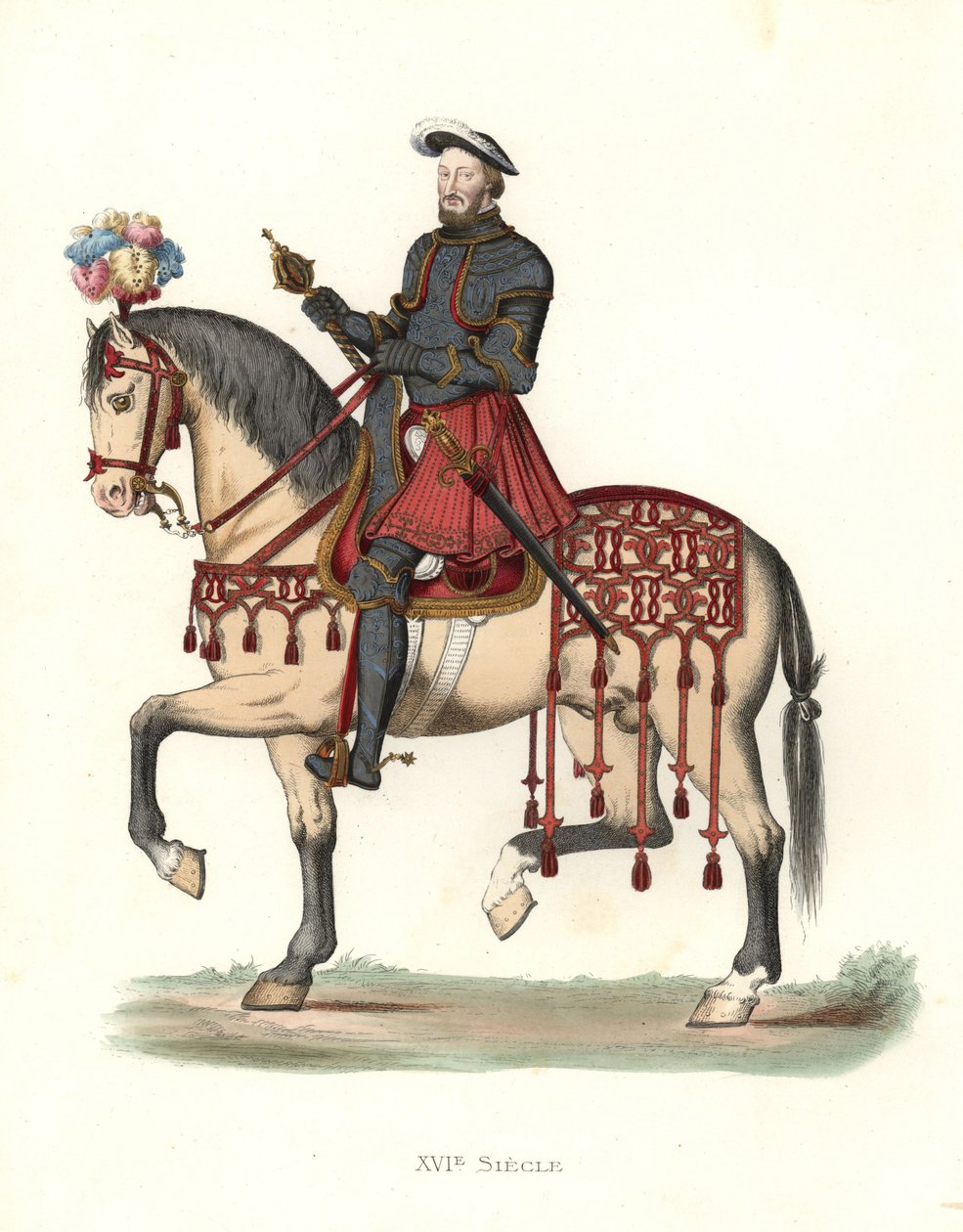 Król Francji Franciszek I (1494-1547) autorstwa Edmond Lechevallier Chevignard