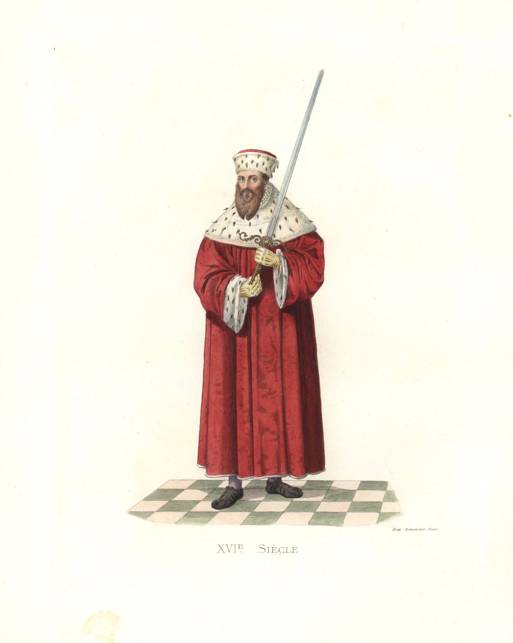 Maurycy Chrobry, elektor saski (1521-1553) autorstwa Edmond Lechevallier Chevignard