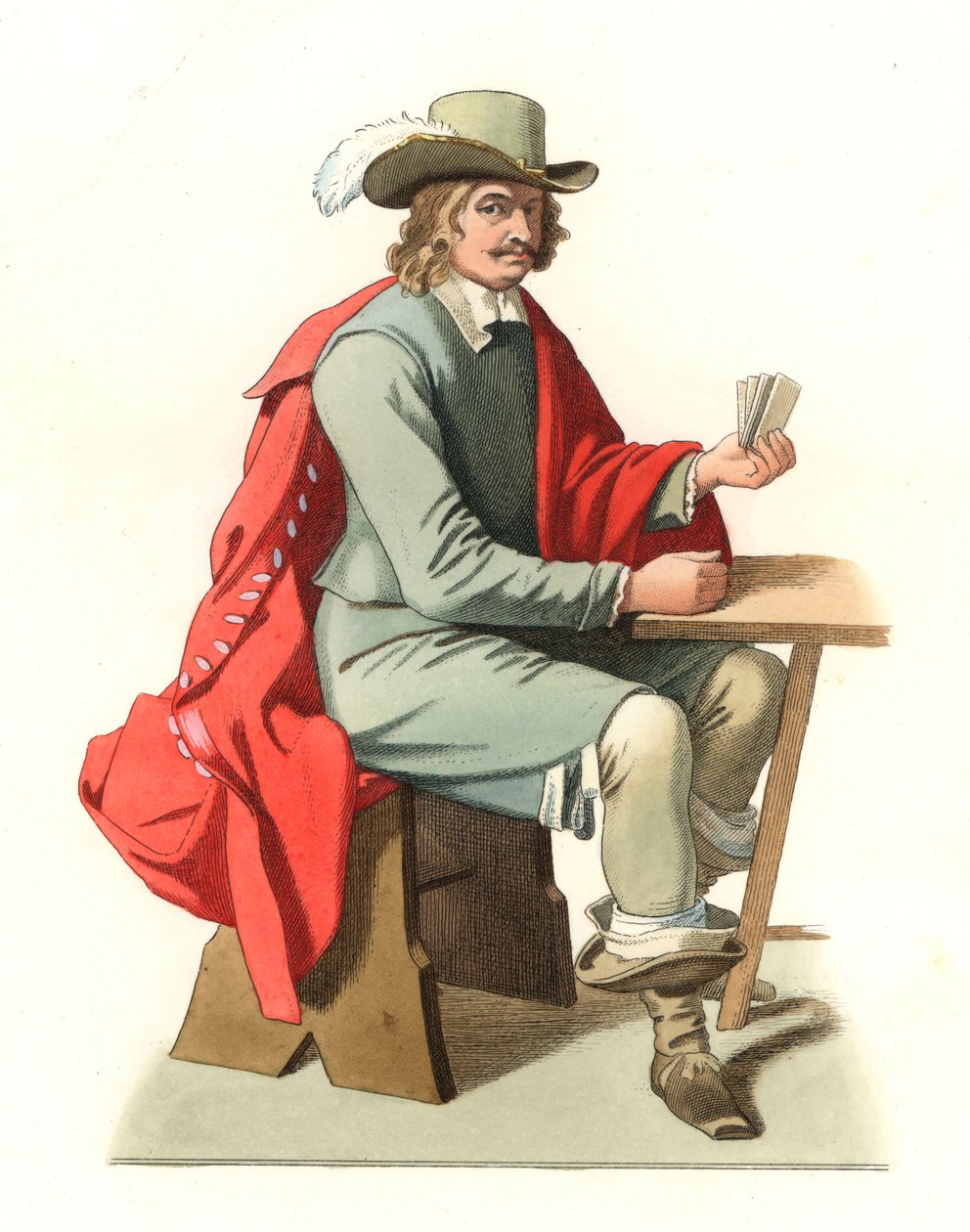 Oficer Holandii autorstwa Edmond Lechevallier Chevignard