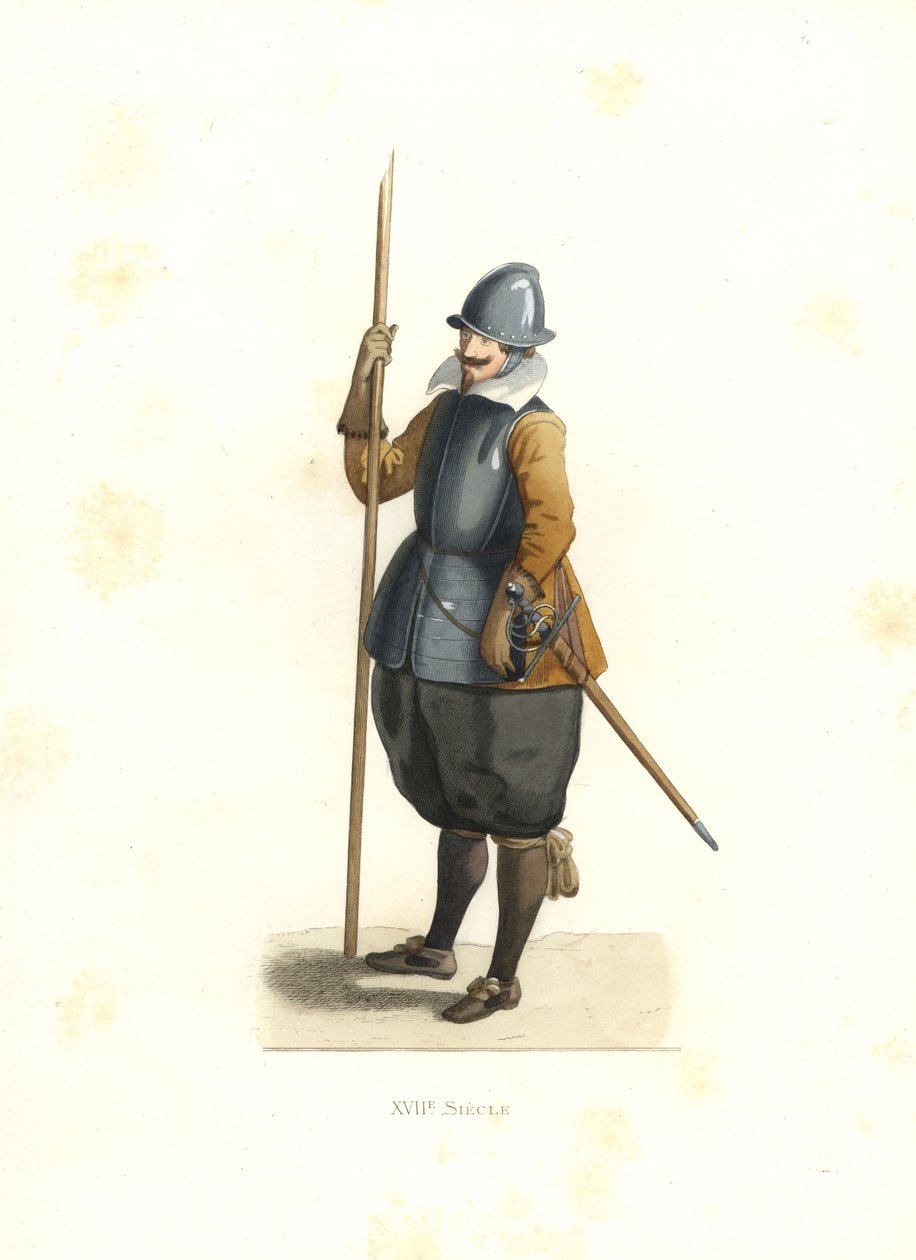 Pikinierz, Flandria Francuska autorstwa Edmond Lechevallier Chevignard