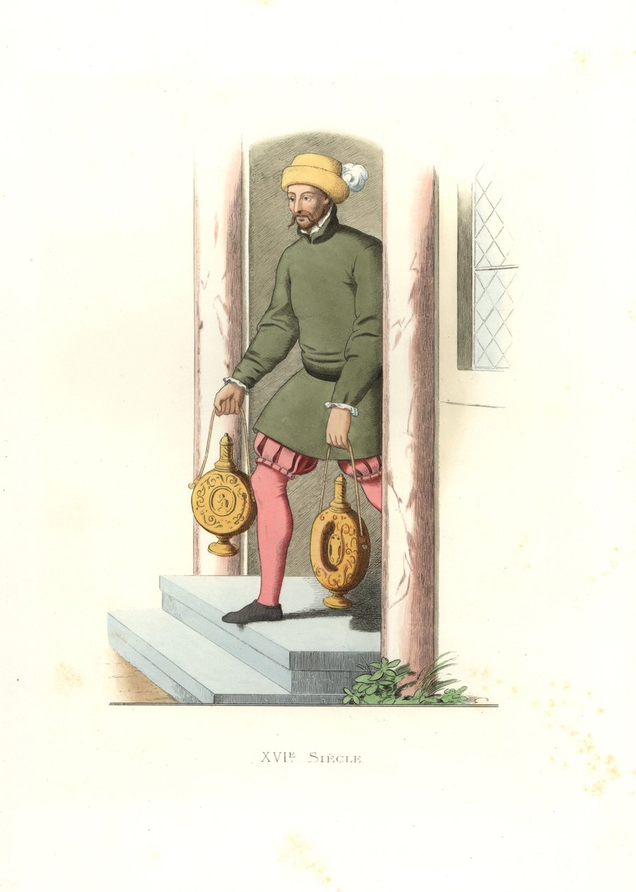 Lokaj, Anglia autorstwa Edmond Lechevallier Chevignard