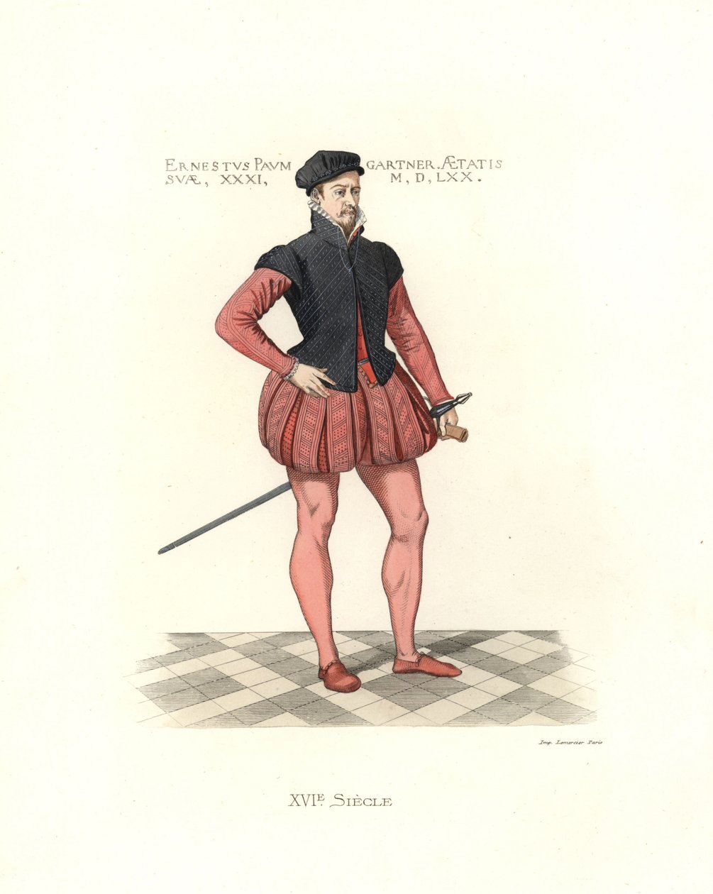 Ernest Baumgartner autorstwa Edmond Lechevallier Chevignard