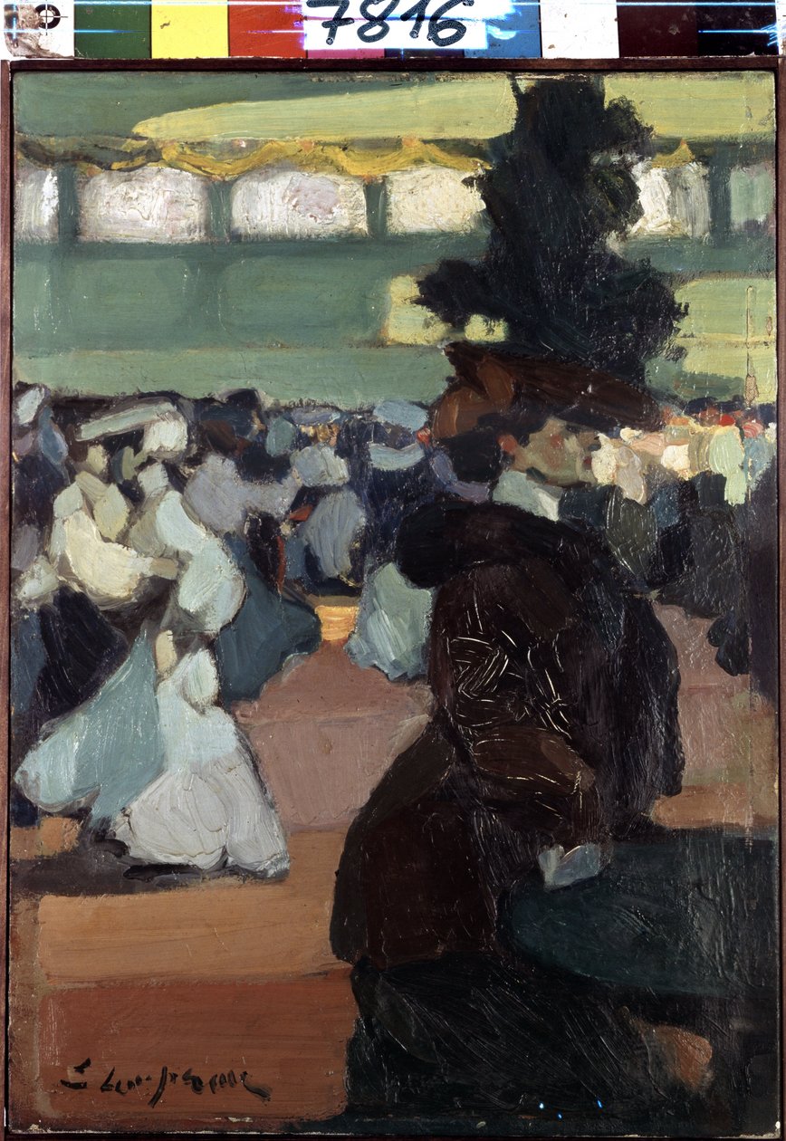 Na balu (Na balu). Obraz Edmonda Lemperora (1876-1909) autorstwa Edmond Lempereur