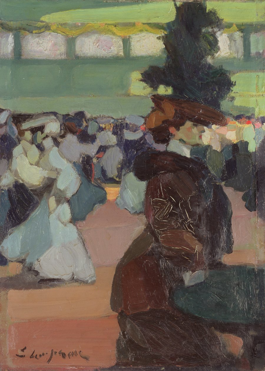 Bar Tabarin, ok. 1905 (olej na płótnie) autorstwa Edmond Lempereur