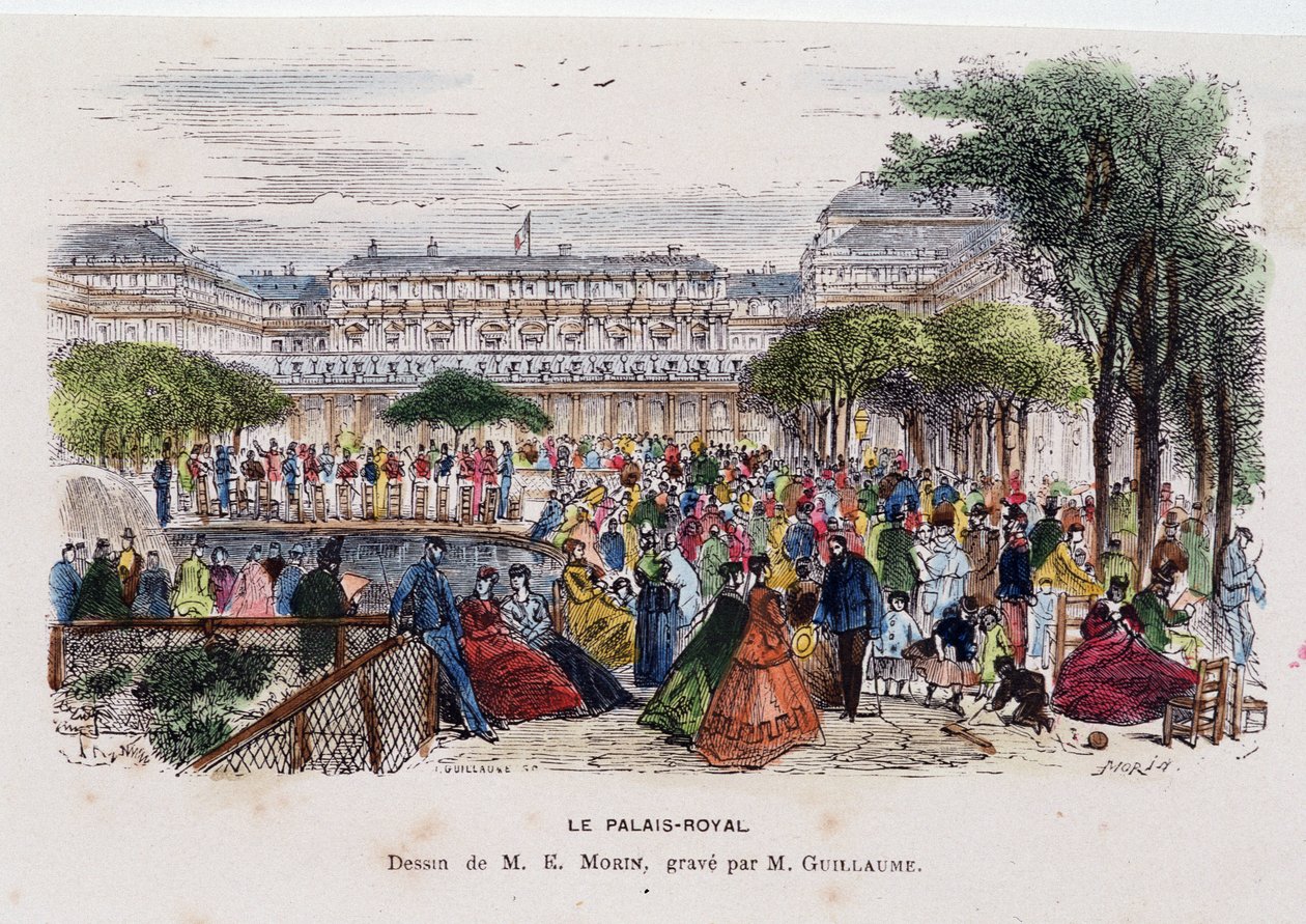 Pałac Królewski – rysunek Morina, ok. 1830 r. autorstwa Edmond Morin