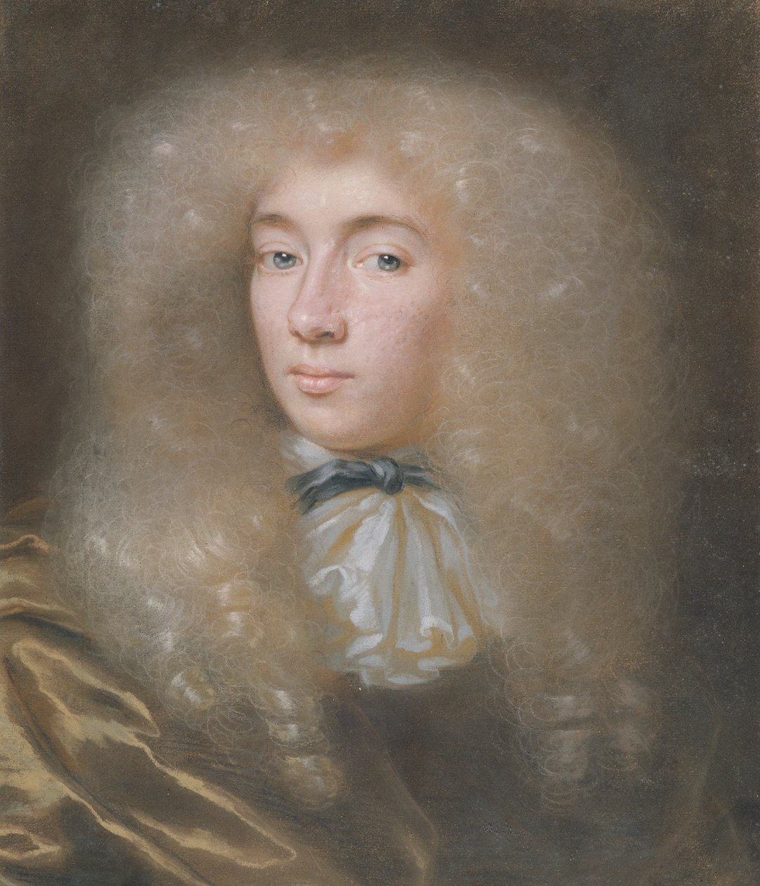 Portret szlachcica (pastel i ołówek na papierze) (patrz 146369 dla pary) autorstwa Edmund Ashfield