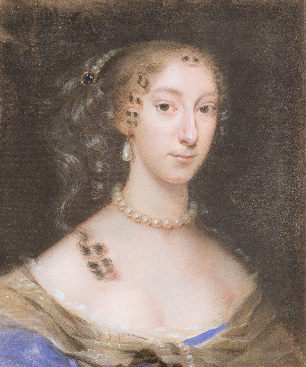 Portret szlachcianki (pastel i ołówek na papierze) (patrz para 146370) autorstwa Edmund Ashfield