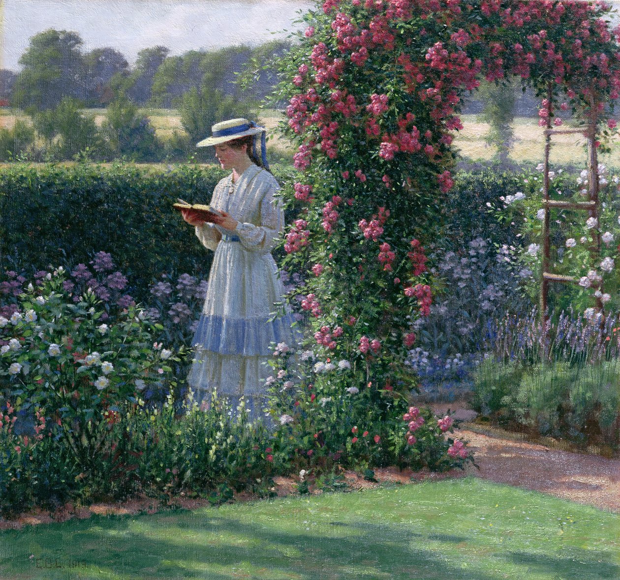 Słodka samotność, 1919 autorstwa Edmund Blair Leighton