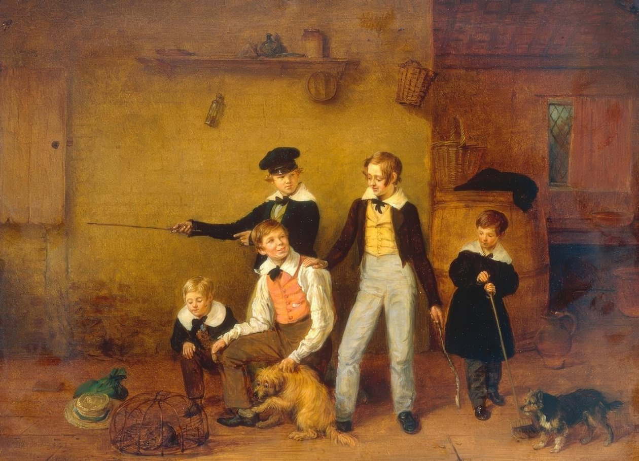 Chłopcy z ich zwierzętami autorstwa Edmund Bristow