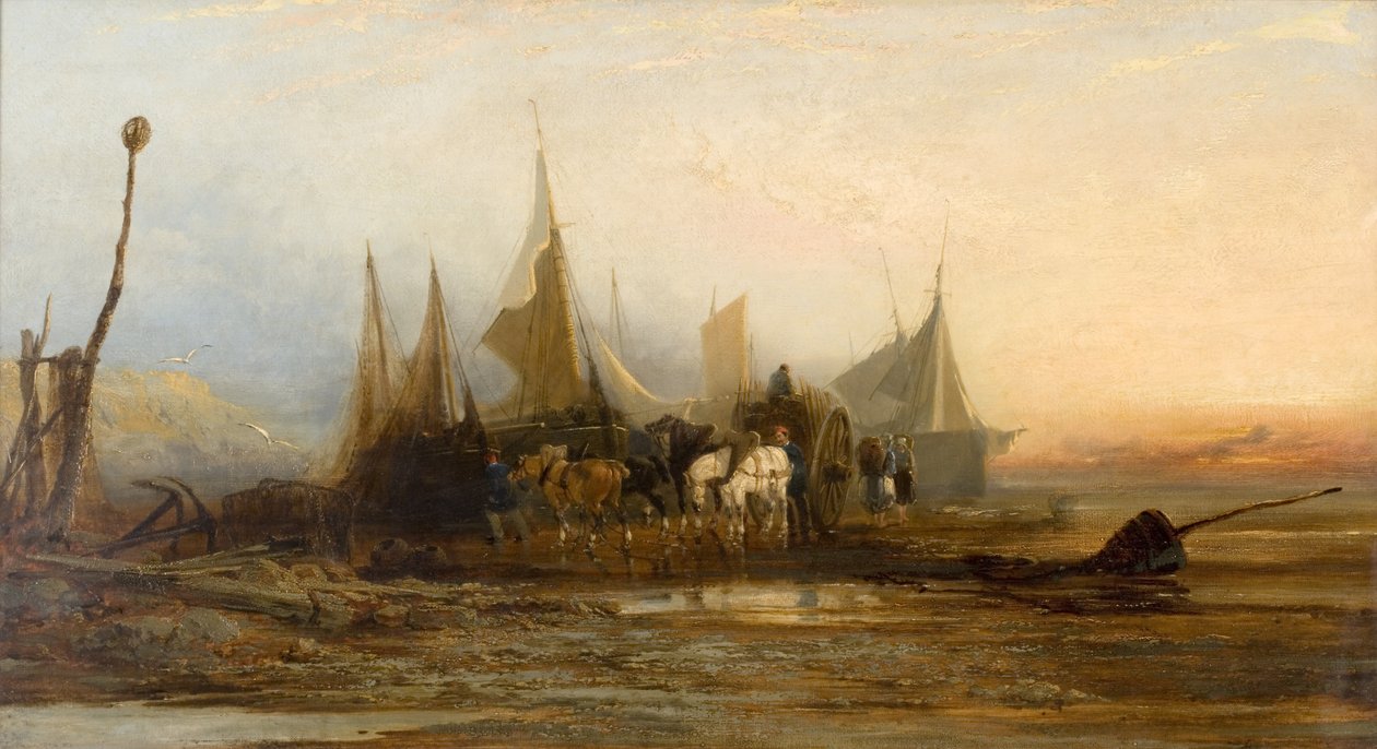 Wieczór na francuskim wybrzeżu autorstwa Edmund John Niemann