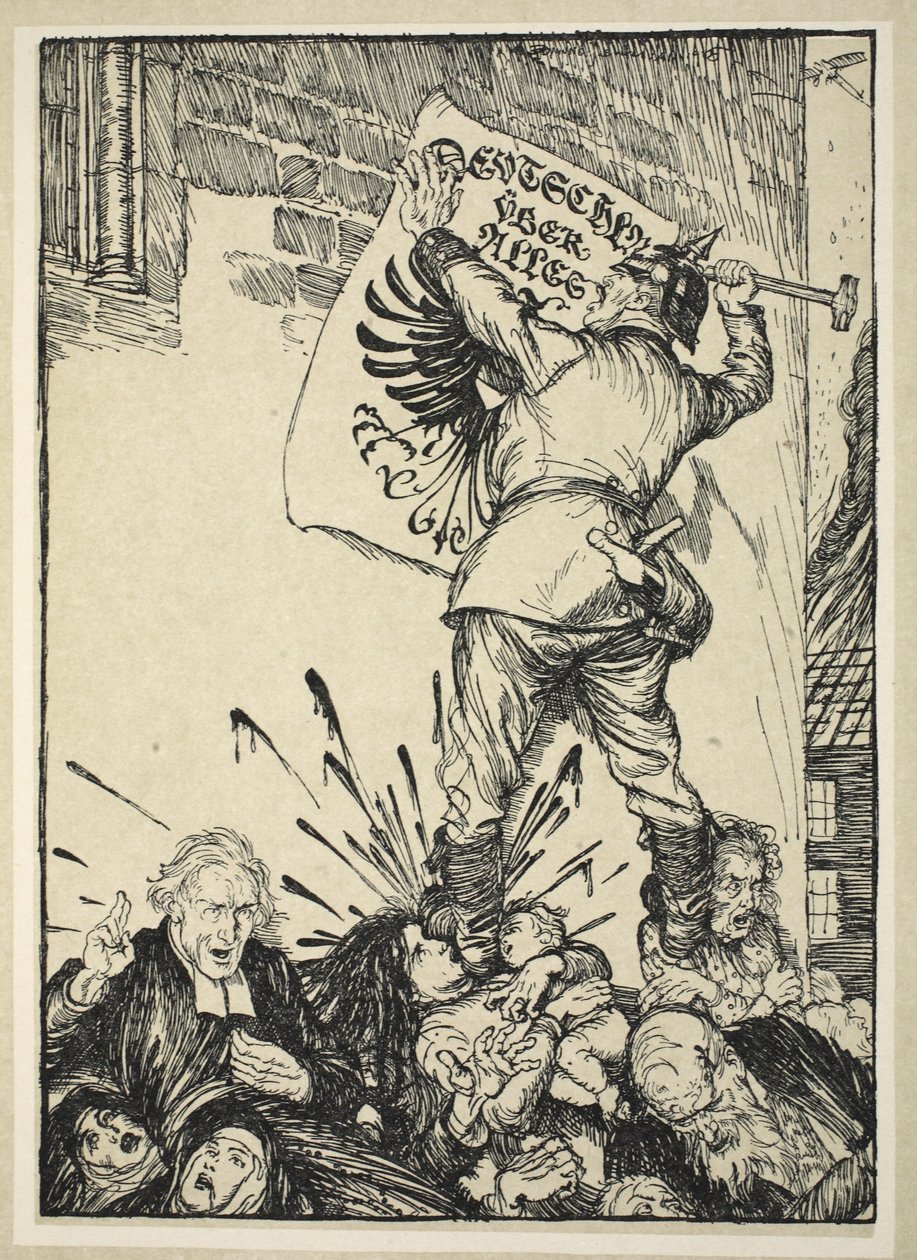 Deutschland Uber Alles, ilustracja z książki "The Kaiser