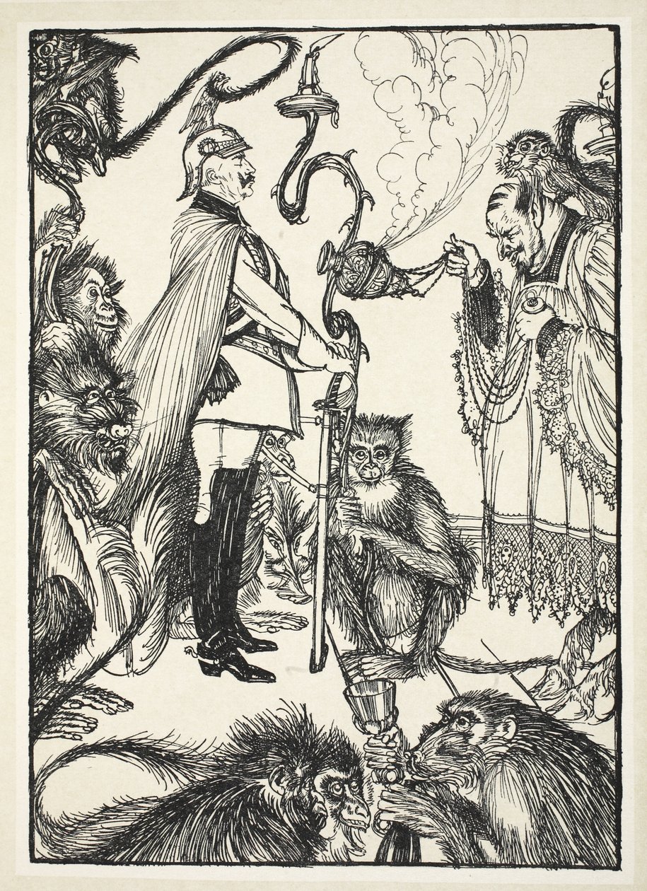 Czarna Msza nr 1 (Celebrans i mistrz ceremonii), ilustracja z The Kaiser