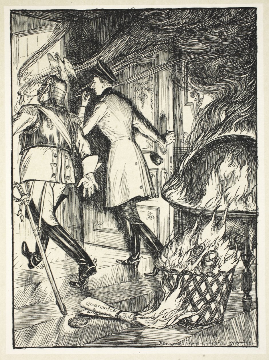 Zapalniczka do fajek (Gwarancja belgijskiej neutralności), ilustracja z The Kaiser