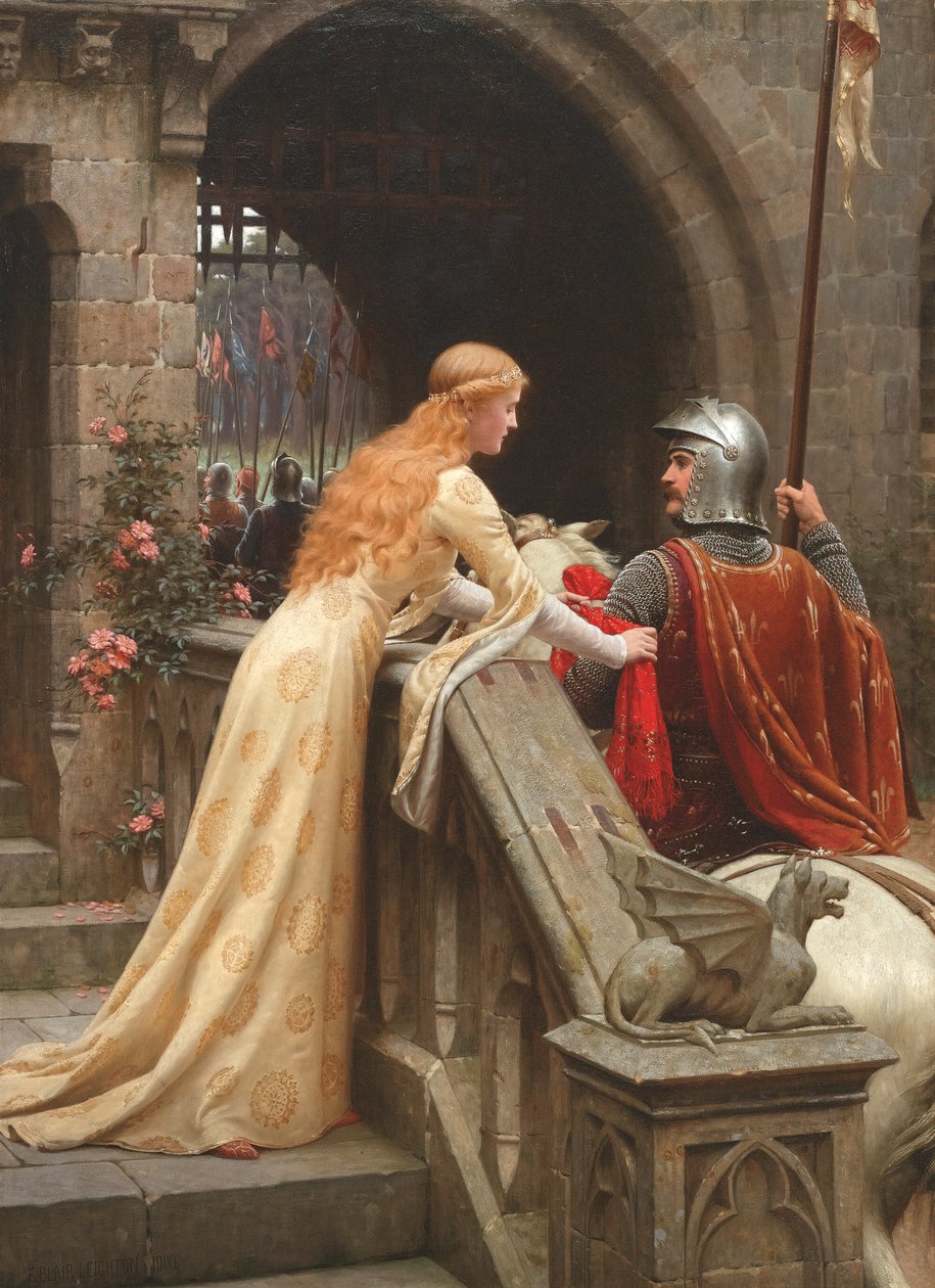 Angielski: Godspeed autorstwa Edmund Leighton