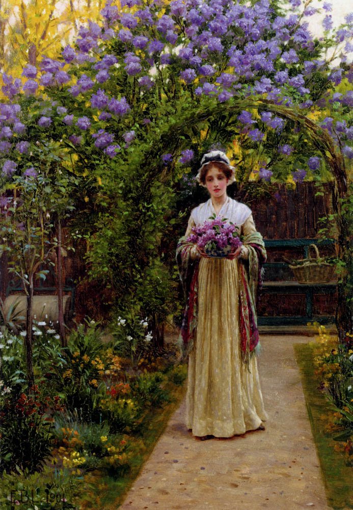 Liliowy autorstwa Edmund Leighton
