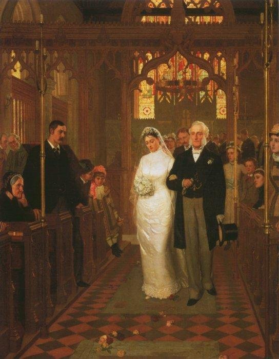 Dopóki śmierć nas nie rozłączy autorstwa Edmund Leighton