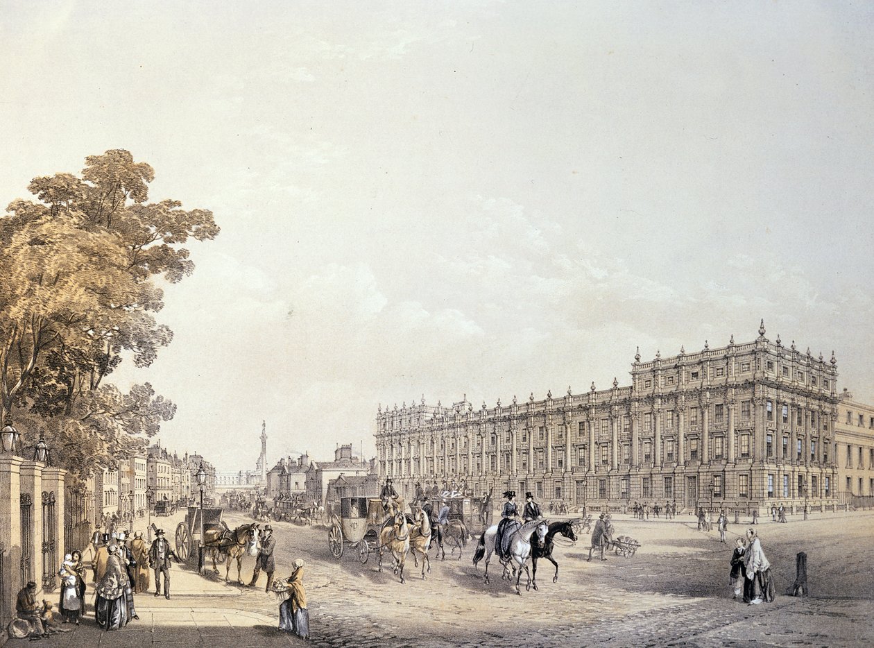 The Treasury, Whitehall, wyd. przez Lloyd Bros. und Co. 1852 autorstwa Edmund Walker