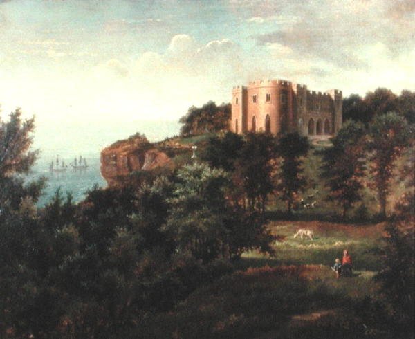 Zamek w Pensylwanii, Wyspa Portland, Dorset autorstwa Edmund Birckhead Bensell