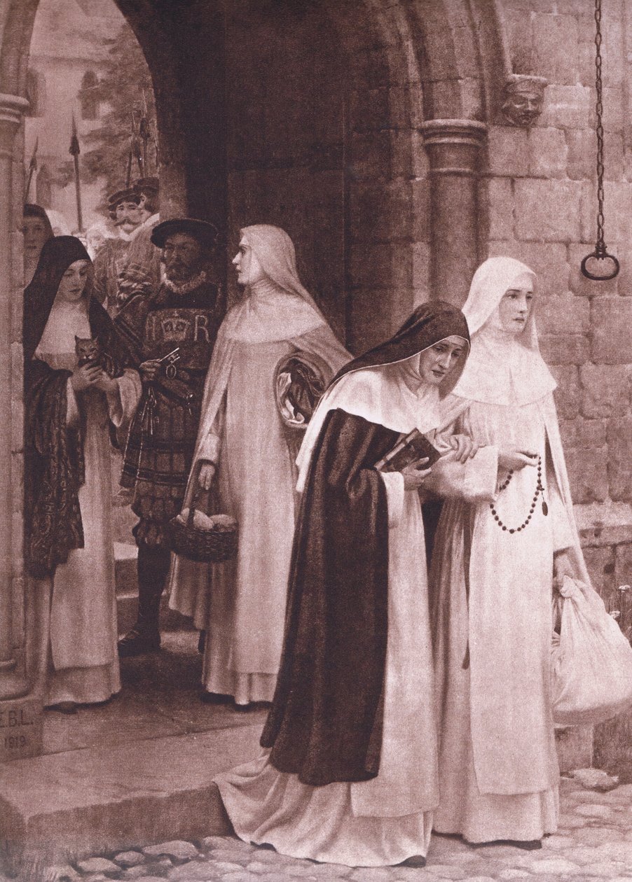 Eksmitowany, z plakatów szkolnych MacMillana, ok. 1950-60 (lito) autorstwa Edmund Blair Leighton