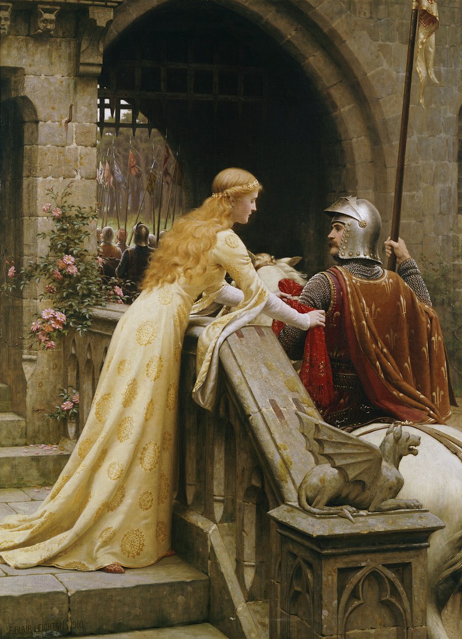 Boska prędkość, 1900 autorstwa Edmund Blair Leighton