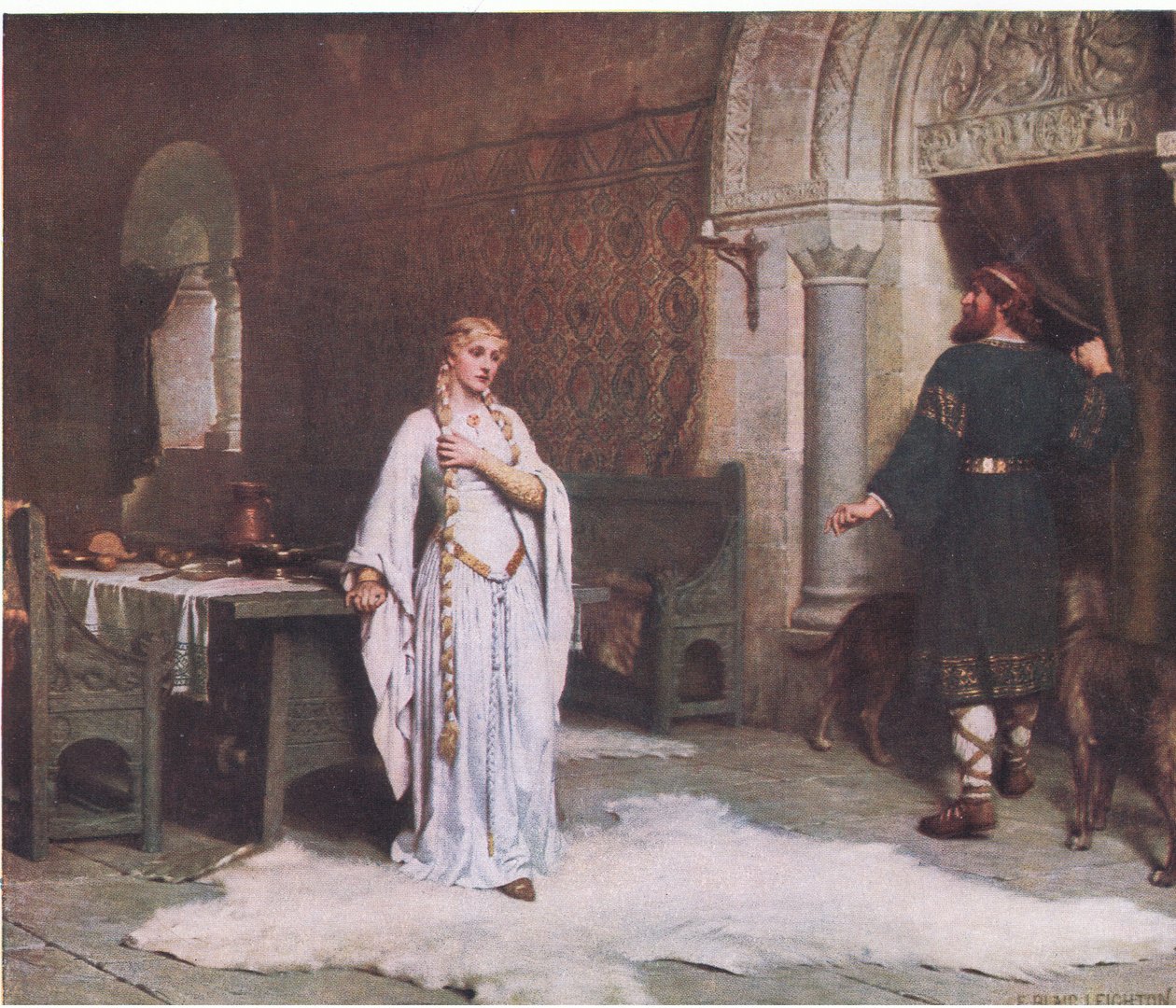 Godiva, Bibbys Annual, 1916-17 autorstwa Edmund Blair Leighton