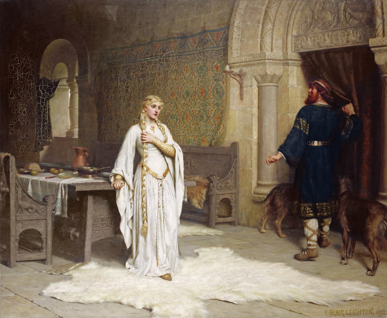 Pani Godiwa autorstwa Edmund Blair Leighton