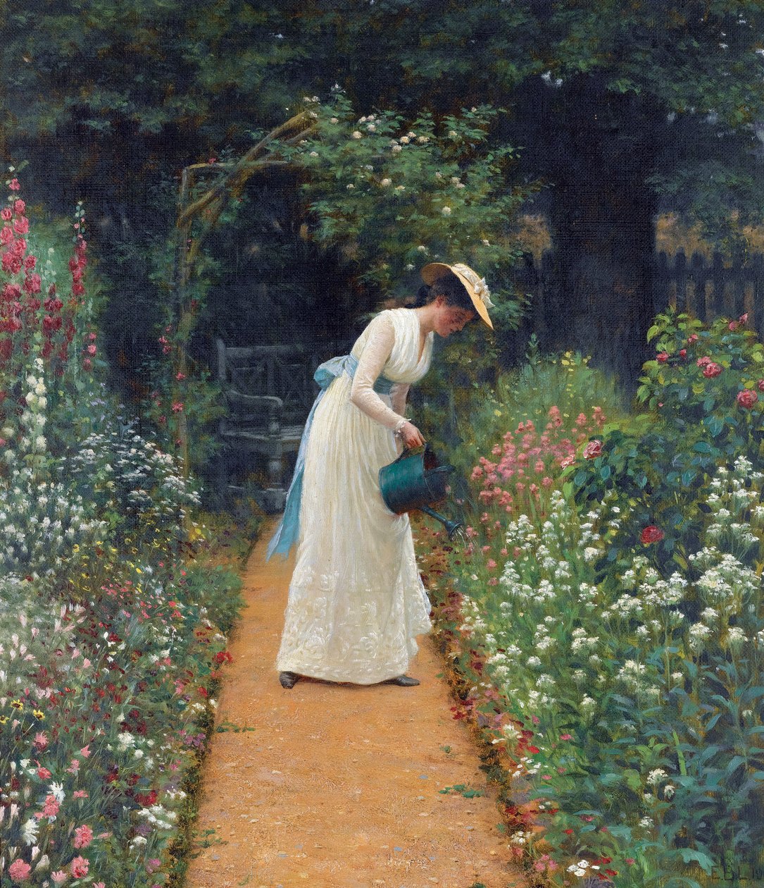 Ogród mojej pani autorstwa Edmund Blair Leighton